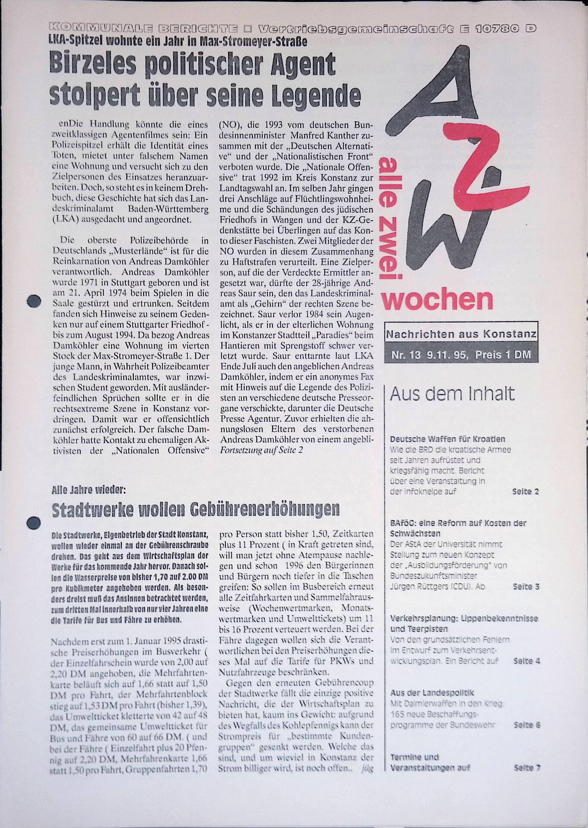 Heft 13 vom 10. Dezember 1995