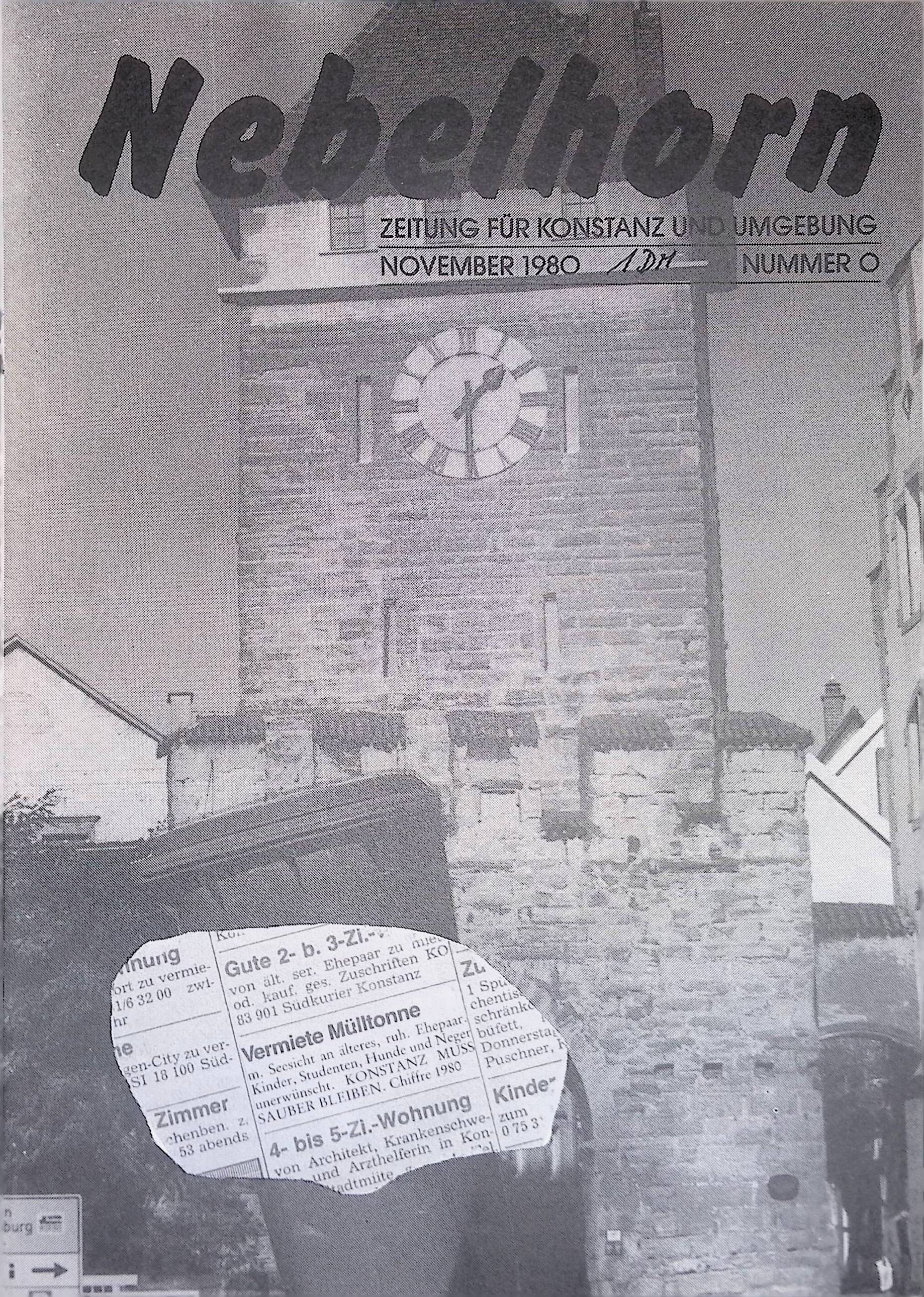 Heft-Cover Nebelhorn Nr. 00 aus 1980