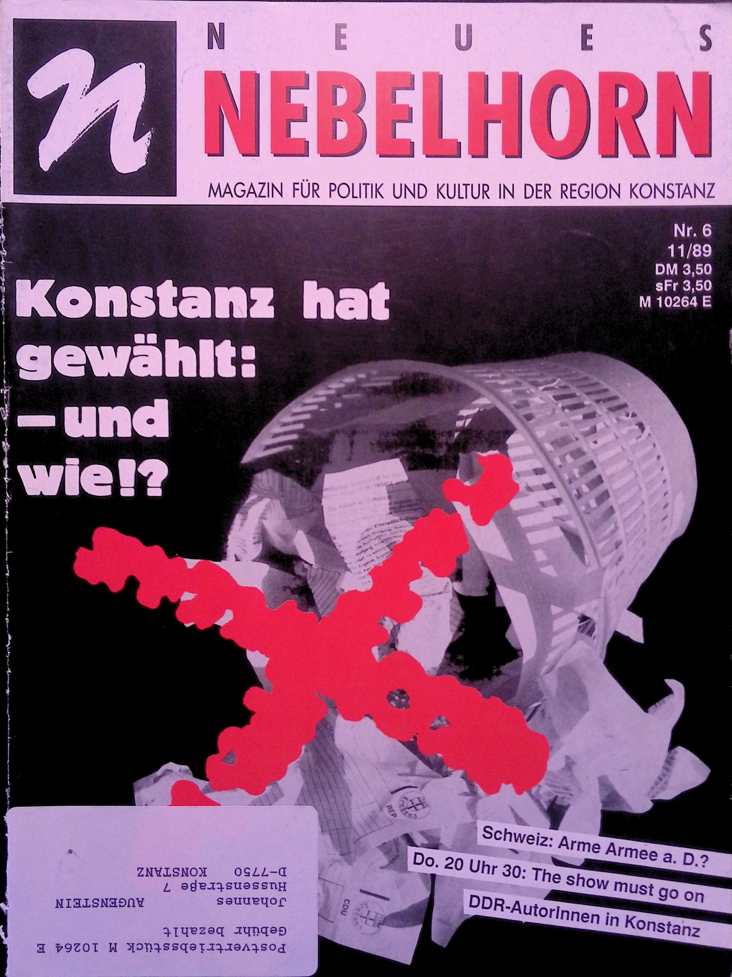Heft 6 vom November 1989