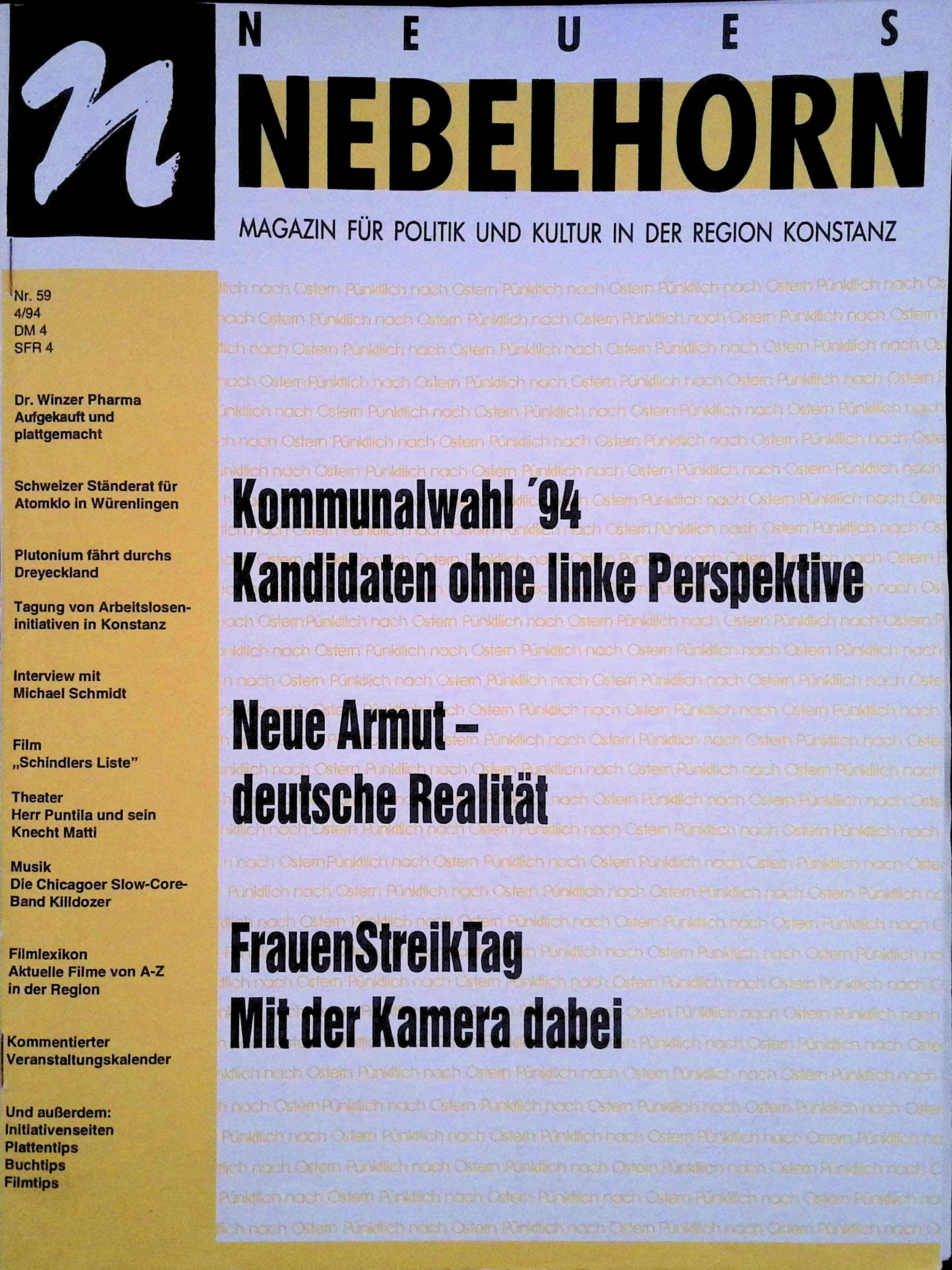 Heft 59 vom April 1994