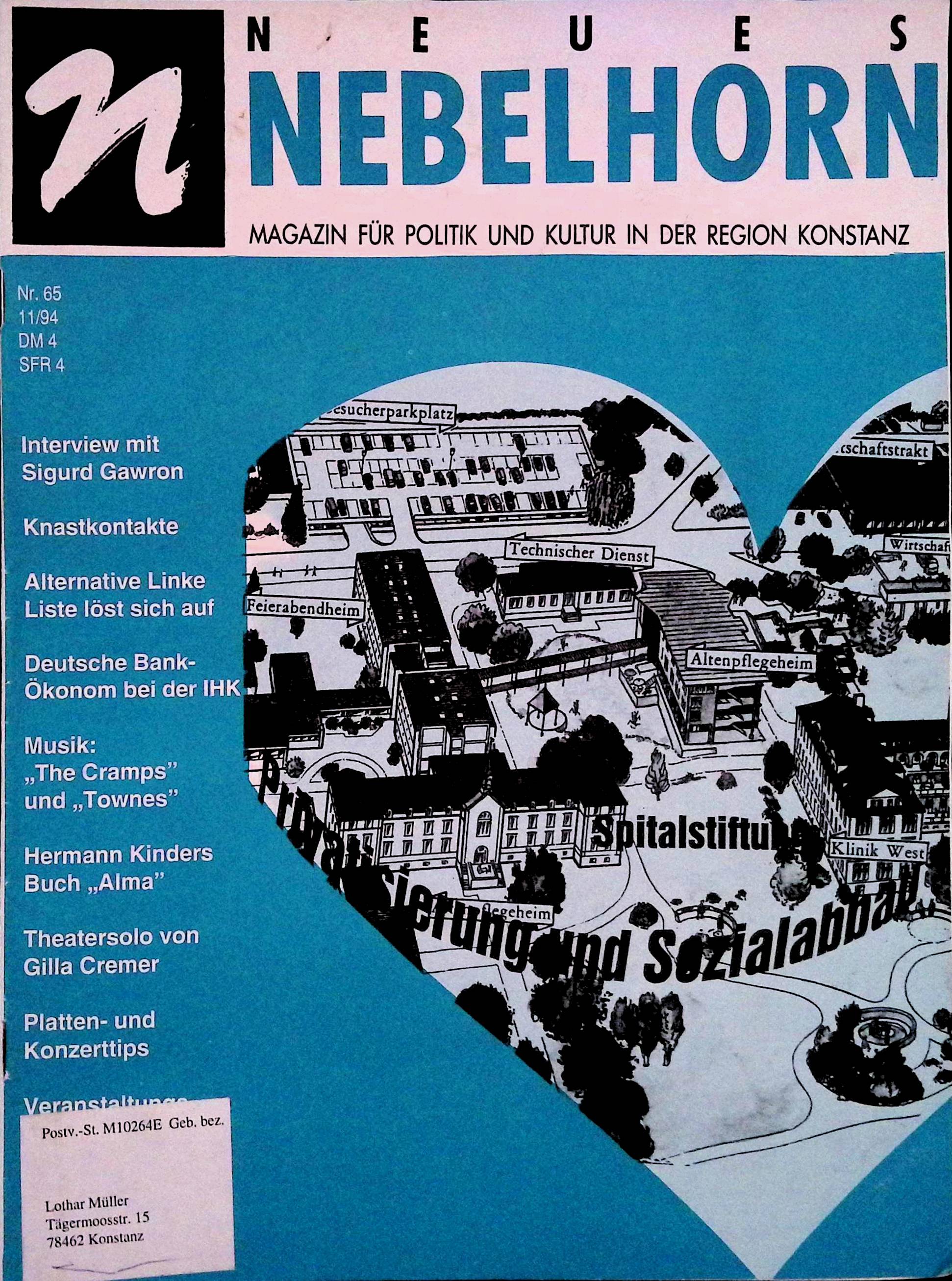 Heft 65 vom November 1994