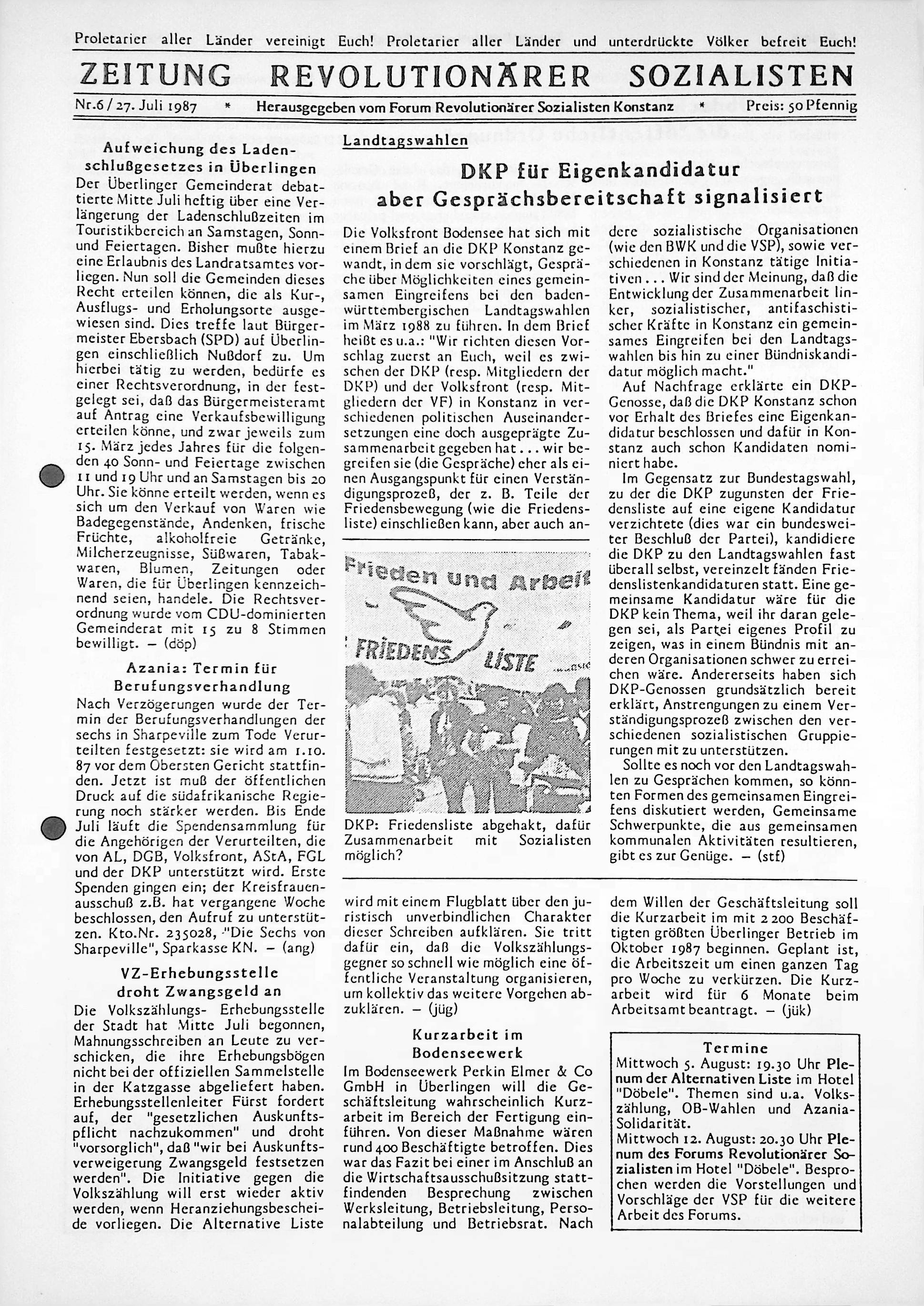 Heft 01/06 vom 27.07.1987
