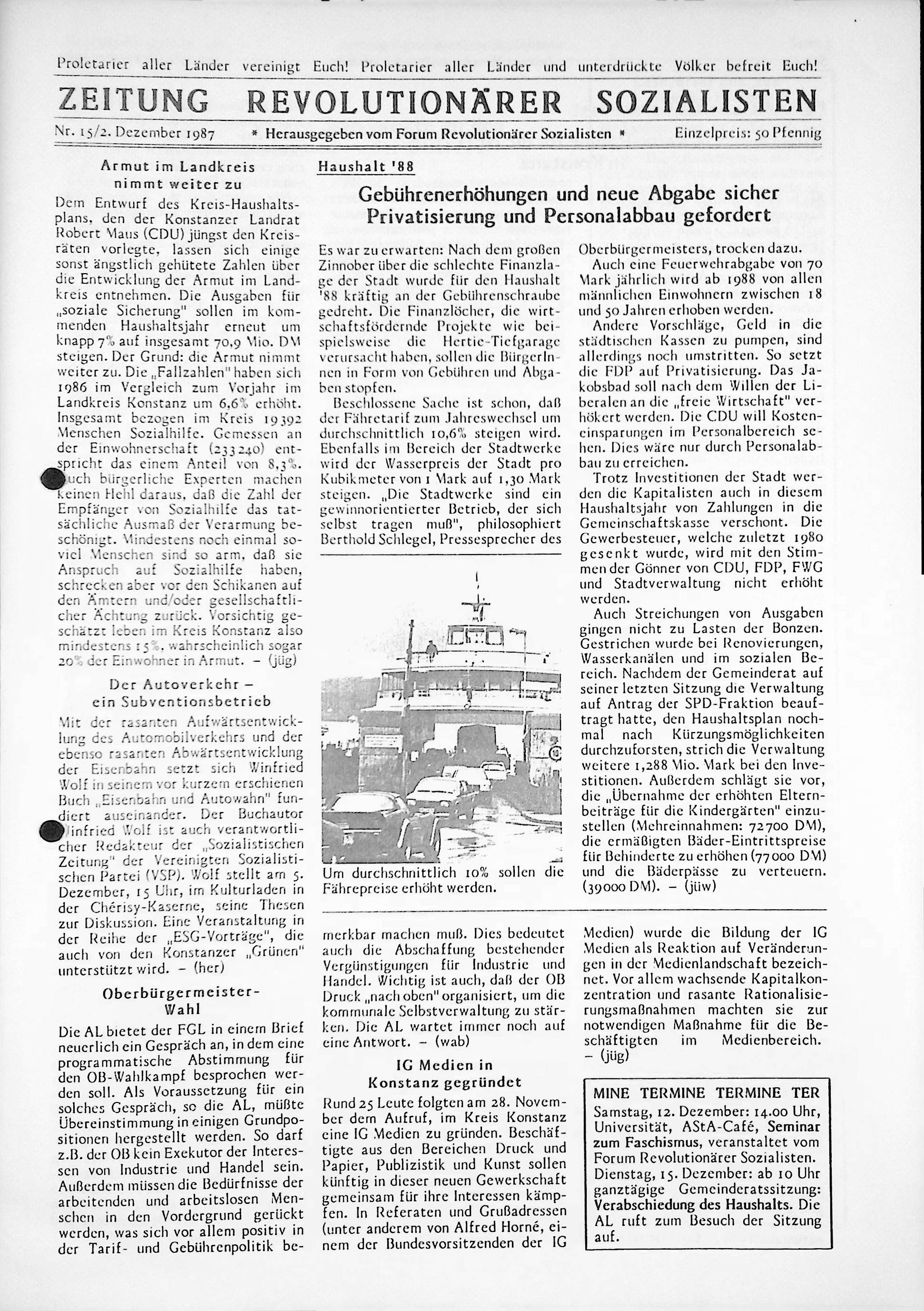 Heft 01/15 vom 02.12.1987