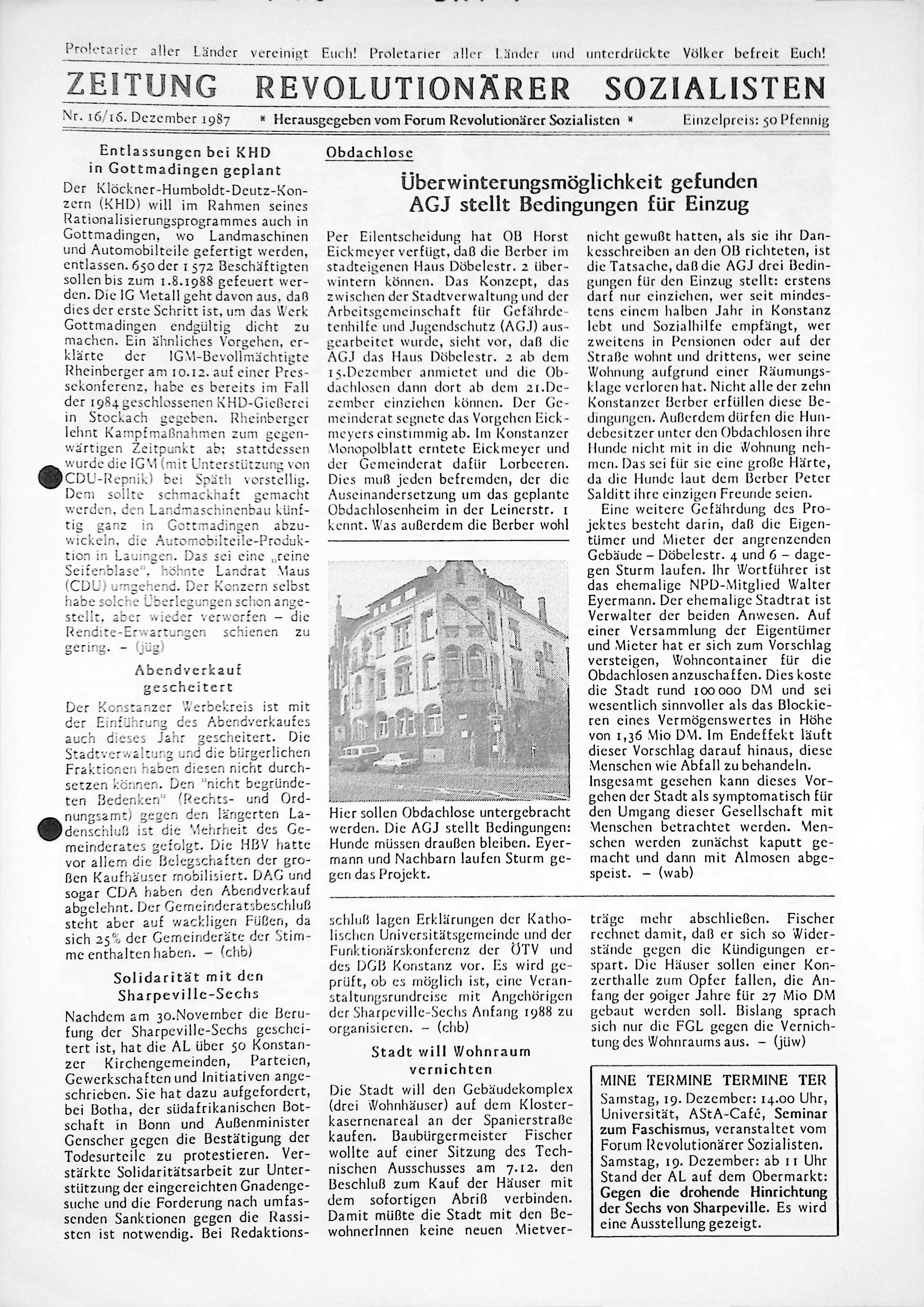 Heft 01/16 vom 16.12.1987