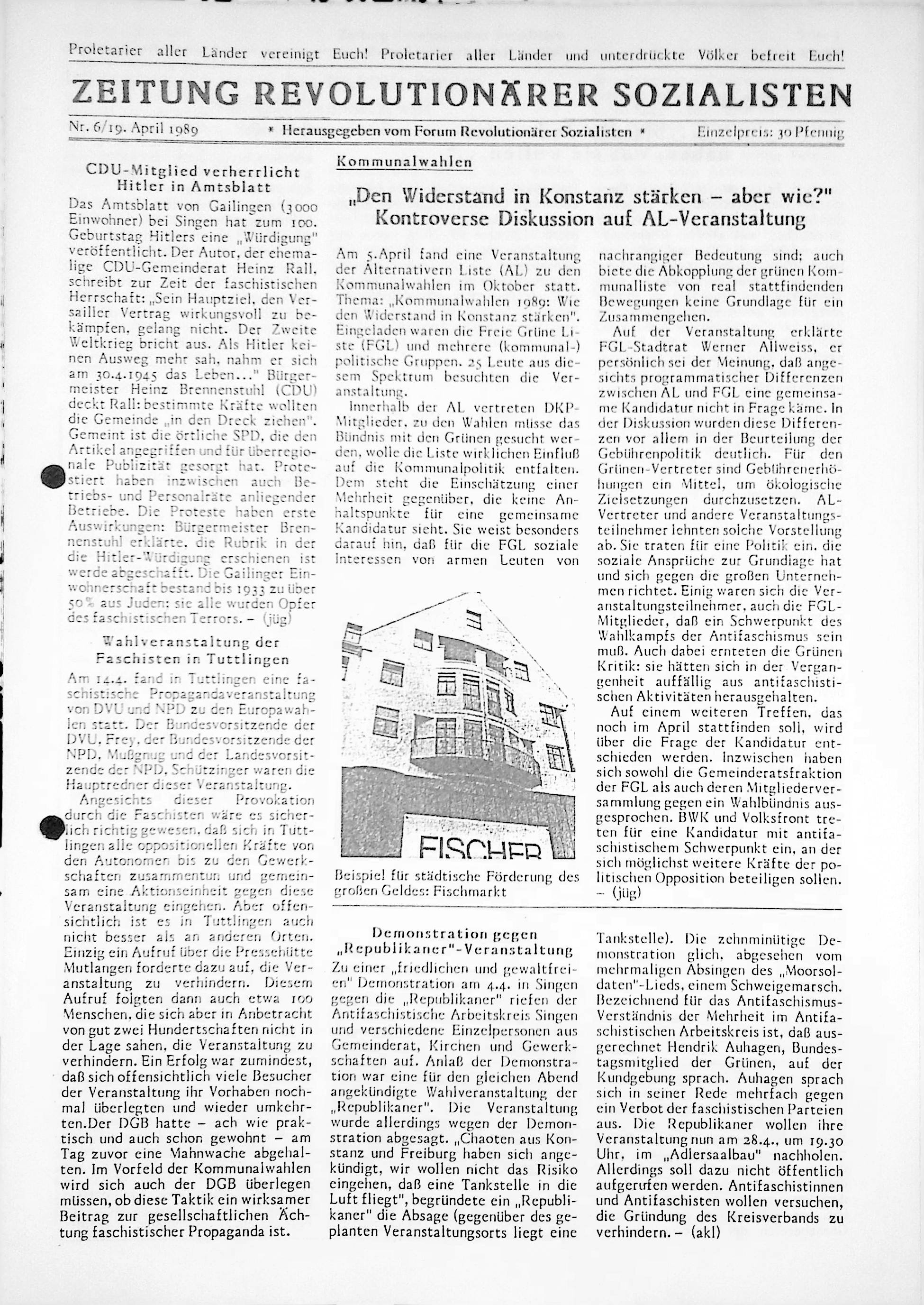 Heft 03/06 vom 19.04.1989